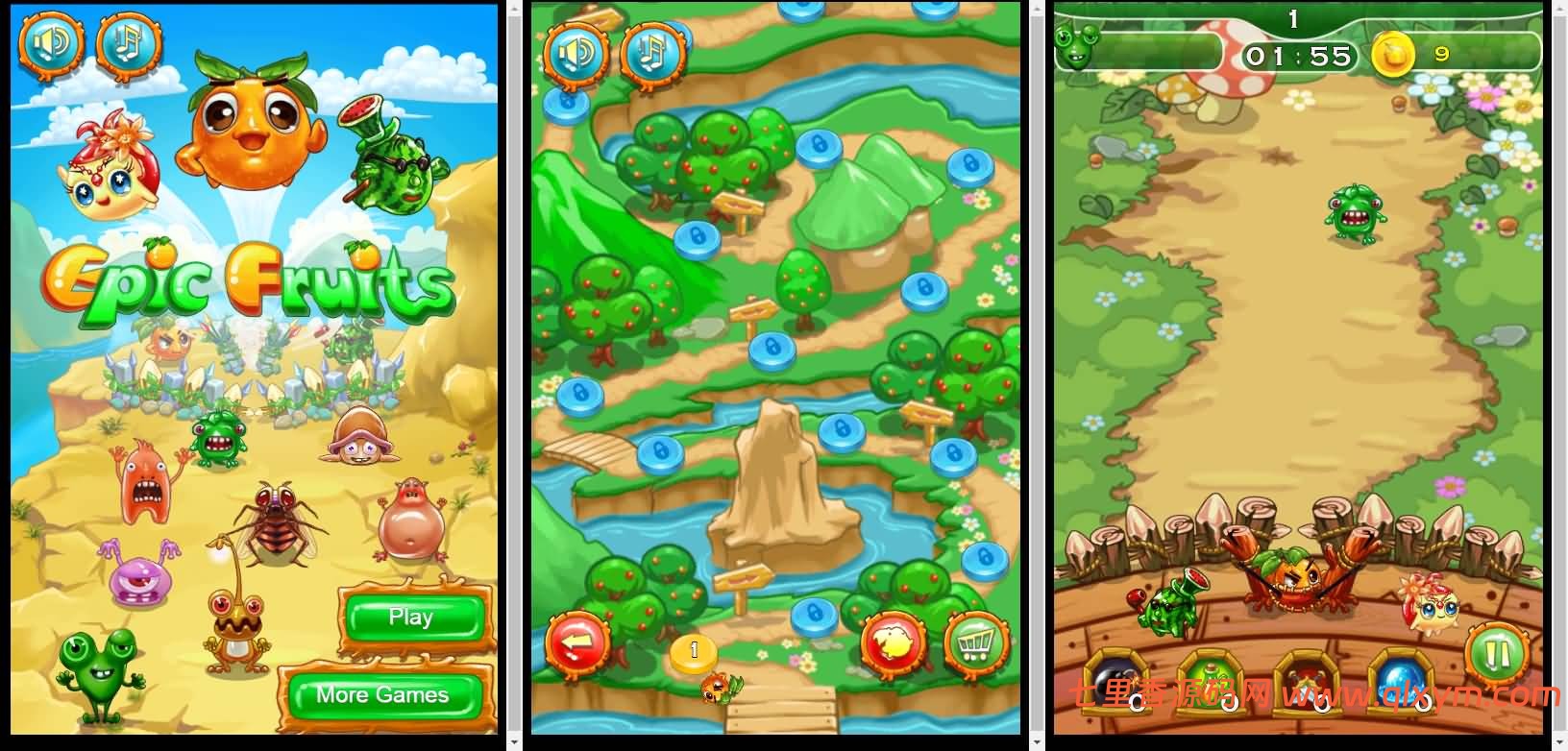 三网H5游戏【仿燃烧的蔬菜H5】最新整理Linux手工服务端+Win一键服务端+解压即玩+简易安卓客户端+详细搭建教程-七里香源码网